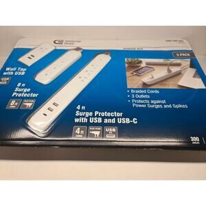 Commercial Electric Surge Protector 9-Outlets Totally (3-Pack)